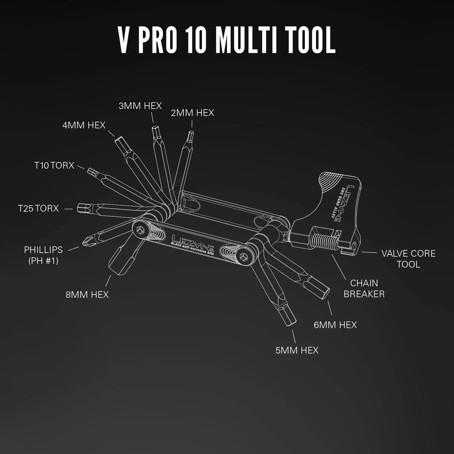 Multitool Lezyne V Pro Multi Tools 10