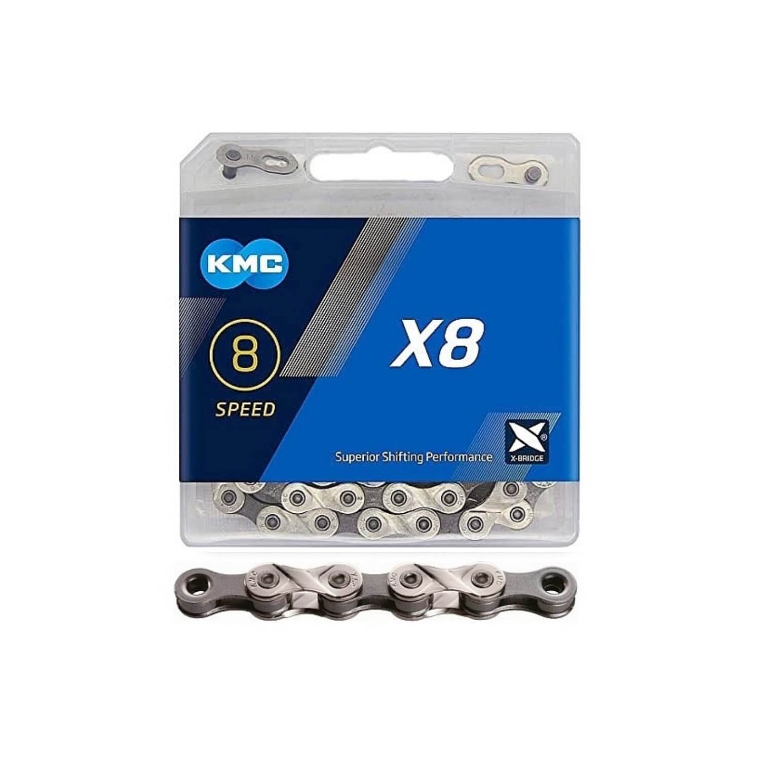 Łańcuch rowerowy KMC X8 1/2"x3/32" 114 ogniw