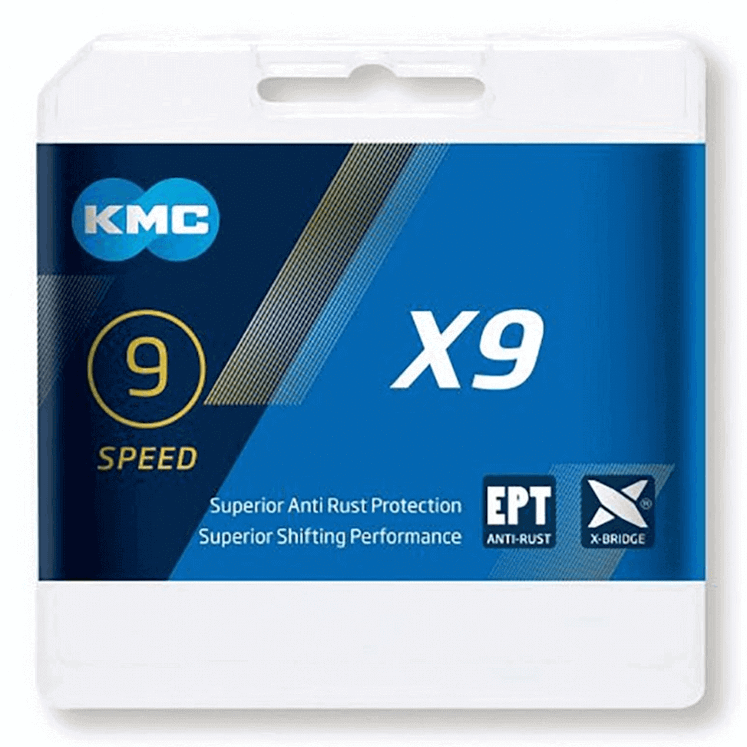 Łańcuch rowerowy KMC X9 EPT 1/2"x11/128"